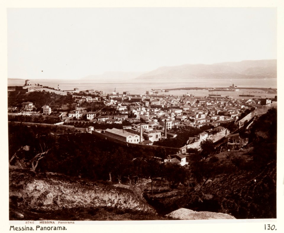 Panoramafoto från Messina - Hallwylska museet - 107912
