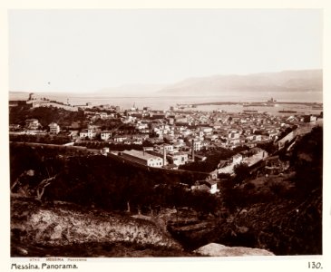 Panoramafoto från Messina - Hallwylska museet - 107912