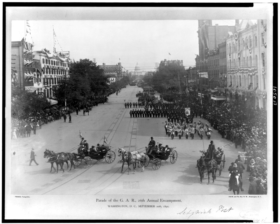 Parade of the G.A.R., 26th annual encampment, Washington, D.C., September 20th, 1892 - Prince, fotografer, Washington, D.C. LCCN92500161