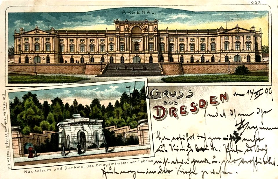 Panteón el Ejercito de Sajonia bella época Dresde