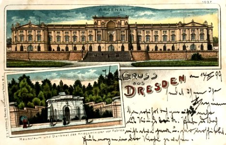 Panteón el Ejercito de Sajonia bella época Dresde