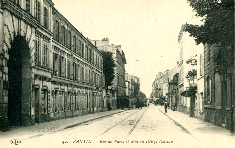 Pantin.Rue de Paris.Maison Delizy-Doistau