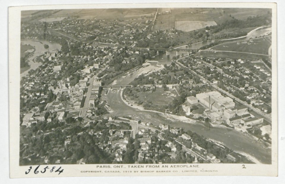 Paris Ontario from the Air (HS85-10-36584) original