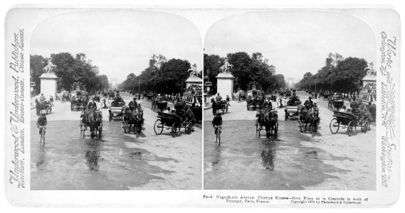 Paris' magnificent avenue, Champs Elysees - from Place de la Concorde to Arch of Triumph