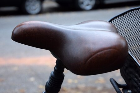 Bicycle saddle art leather cycling photo