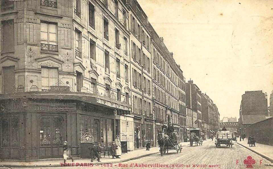 Paris, rue d'Aubervilliers, vers 1900