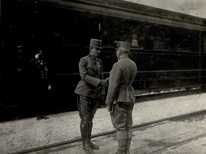 Parade des Infanterieregiments No. 59 vor Kaiser Karl in Trient (BildID 15628802)