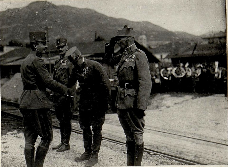 Parade des Infanterieregiments No. 59 vor Kaiser Karl in Trient (BildID 15628830)