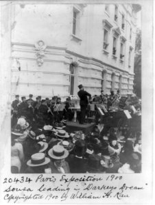 Paris Exposition, 1900. Sousa leading in Darkeys' dream LCCN2007681059