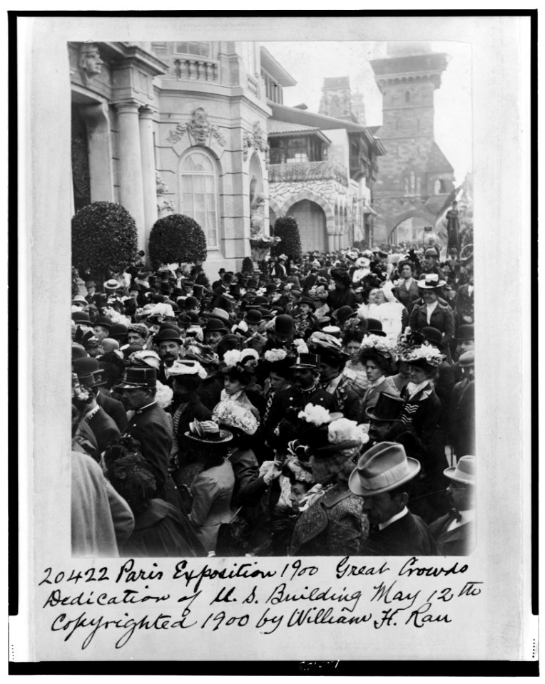 Paris Exposition-1900 Great Crowds-Dedication of U.S. Building May 12th LCCN98502944