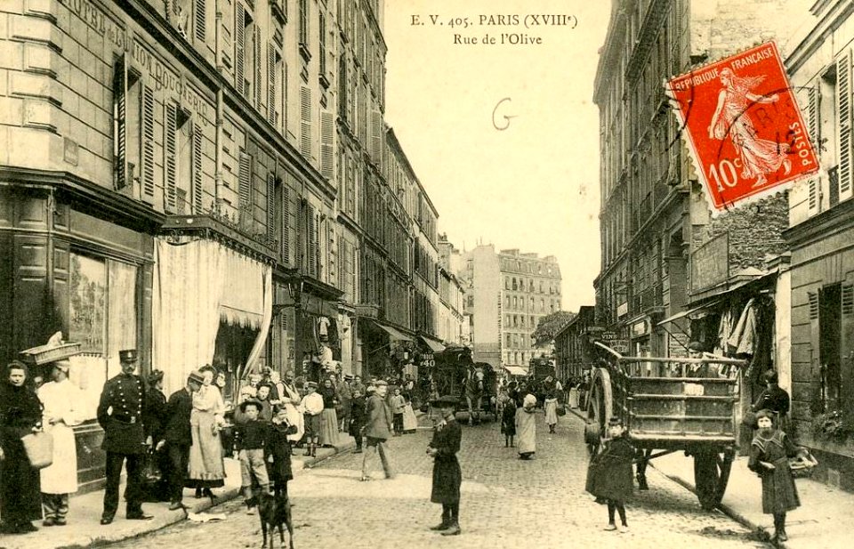 Paris-rue-de-l-Olive 1900