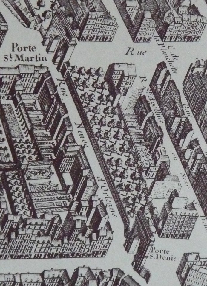 Paris plan turgot rue neuve d orleans