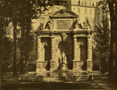Paris. Médicis Fountain, Gardens of the Palais du Luxembourg, 1857