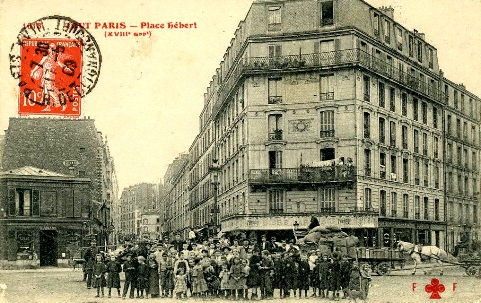 Paris, place Hebert, vers 1900