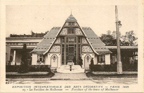 Paris-FR-75-Expo 1925 Arts décoratifs-pavillon de Mulhouse photo