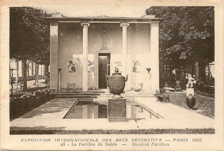 Paris-FR-75-Expo 1925 Arts décoratifs-pavillon de Suède