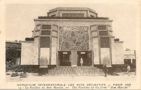 Paris-FR-75-Expo 1925 Arts décoratifs-pavillon du Bon Marché photo