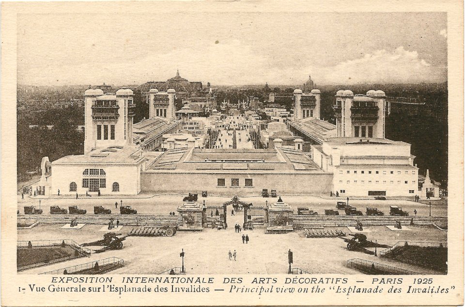 Paris-FR-75-Expo 1925 Arts décoratifs-vue esplanade des Invalides
