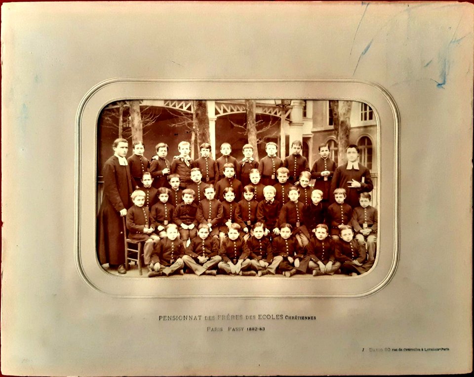 Paris-Passy, pensionnat des Frères des Écoles chrétiennes (J David, 1882-83)