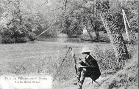 Parc de Villeneuve-l'Etang, Sur les Bords du Lac, possibly Henri Biva or his son Lucien Biva c.1903