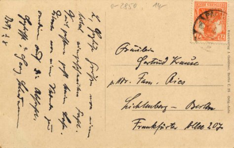 Parchim (Meckl.), Mecklenburg-Vorpommern - Elde mit Marienkirche (back) (Zeno Ansichtskarten)