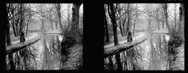 Paris. Bois de Boulogne. Mlle Jeanne Cornu - Fonds Berthelé - 49Fi1031