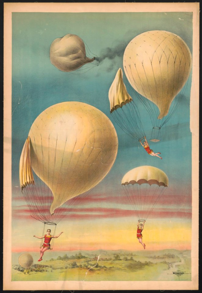 Parachuting from balloons LCCN2018647621