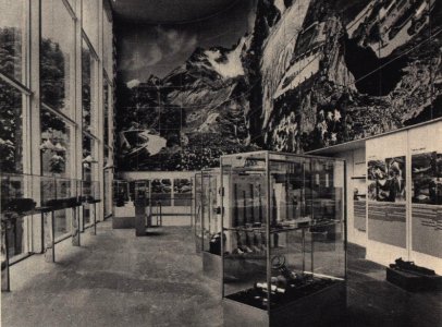 Pariser Weltfachausstellung 1937 Raum im Österreich-Pavillon (Exposition Internationale des Arts et Techniques dans la Vie Moderne)