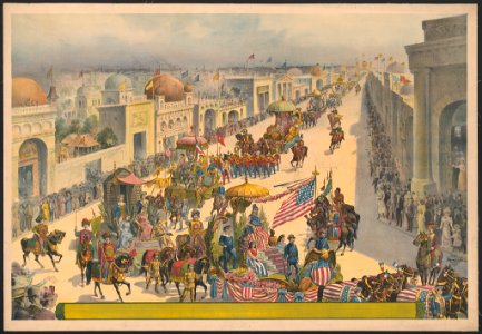 Parade of floats setting LCCN2018647618