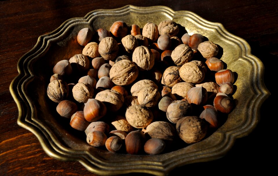 Closeup the bowl nuts