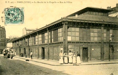 Paris, Marché de l'Olive, vers 1900