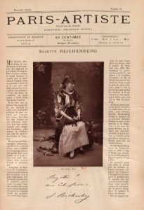 Paris-Artiste N 20 Suzette Reichenberg 1884