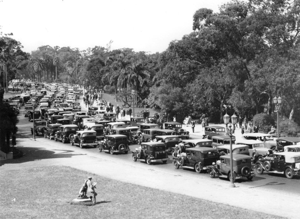 Parque 3 de febrero, Buenos Aires principios del siglo XX