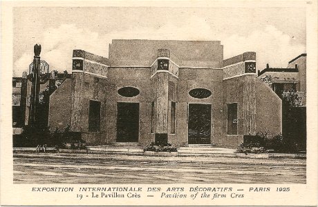Paris-FR-75-Expo 1925 Arts décoratifs-pavillon Crès photo