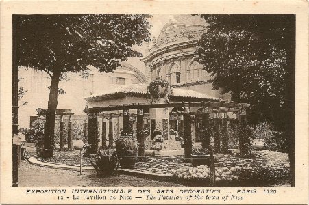 Paris-FR-75-Expo 1925 Arts décoratifs-pavillon de Nice photo