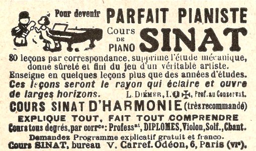 Parfait Pianiste SINAT