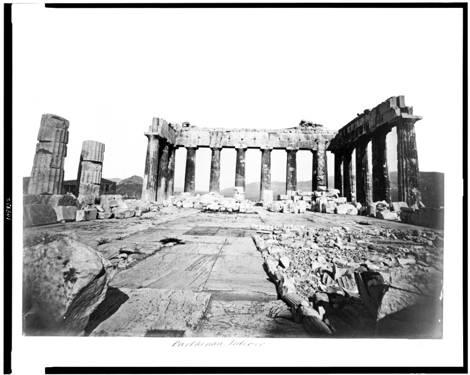 Parthenon. Interior LCCN94513452