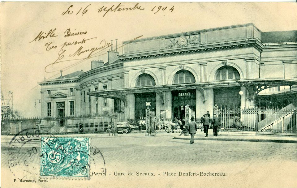 PARIS - Gare de Sceaux - Place Denfert Rochereau