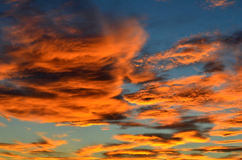 Dusk sun burning