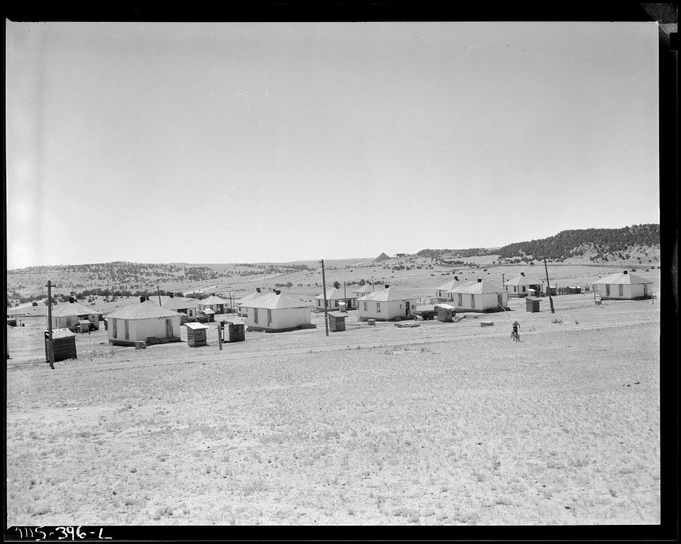 Part of company housing project. Calumet Fuel Company, Delcarbon ^2 Mine, Delcarbon, Huerfano County, Colorado. - NARA - 540391