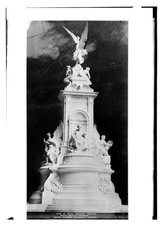 Part of Great Central Feature Showing Group of Motherhood. Queen Victoria Memorial, London LCCN2014696651
