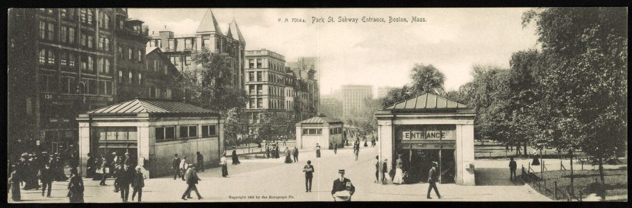 Park St. subway entrance, Boston, Mass. LCCN2013647068