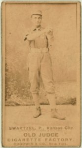 Park Swartzel, Kansas City Cowboys, baseball card portrait LCCN2008675100