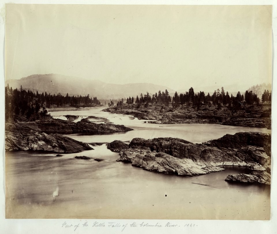 Part of the Kettle Falls of the Columbia River, 1860 LCCN2003663146
