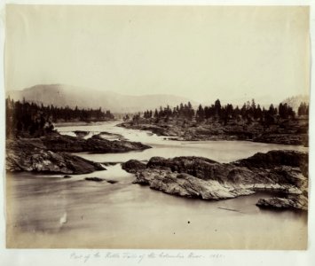 Part of the Kettle Falls of the Columbia River, 1860 LCCN2003663146