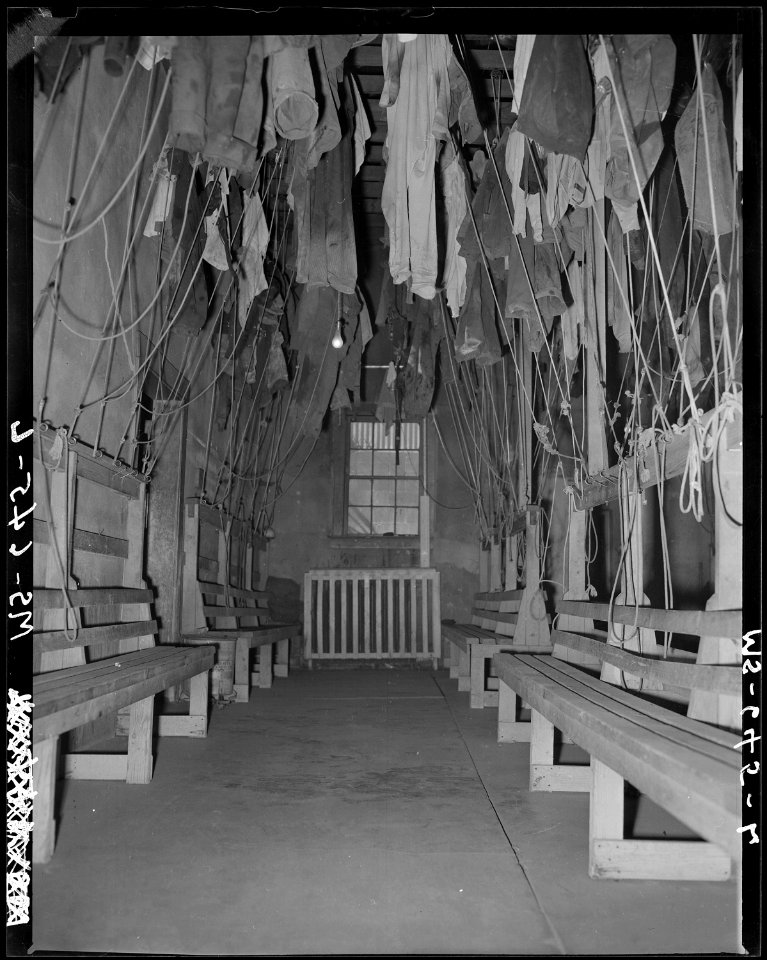 Part of wash and change house at the mine. Utah Fuel Company, Castle Gate Mine, Castle Gate, Carbon County, Utah. - NARA - 540548