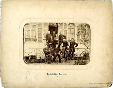 Paris, institution Laroche (J David, 1879) photo