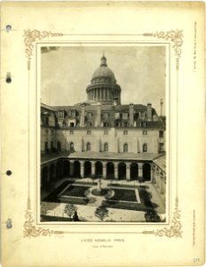 Paris, lycée Henri-IV, cour d'honneur (J David, 1902-10)