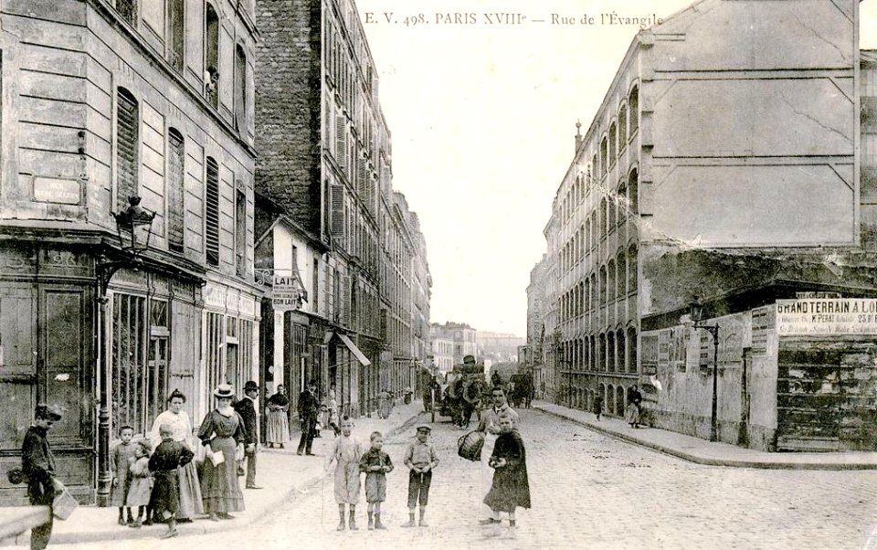 Paris, rue de l'Evangile, vers 1900