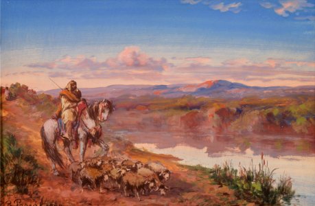 Orientalist Scene by Paul B. Pascal, 1900, gouache
